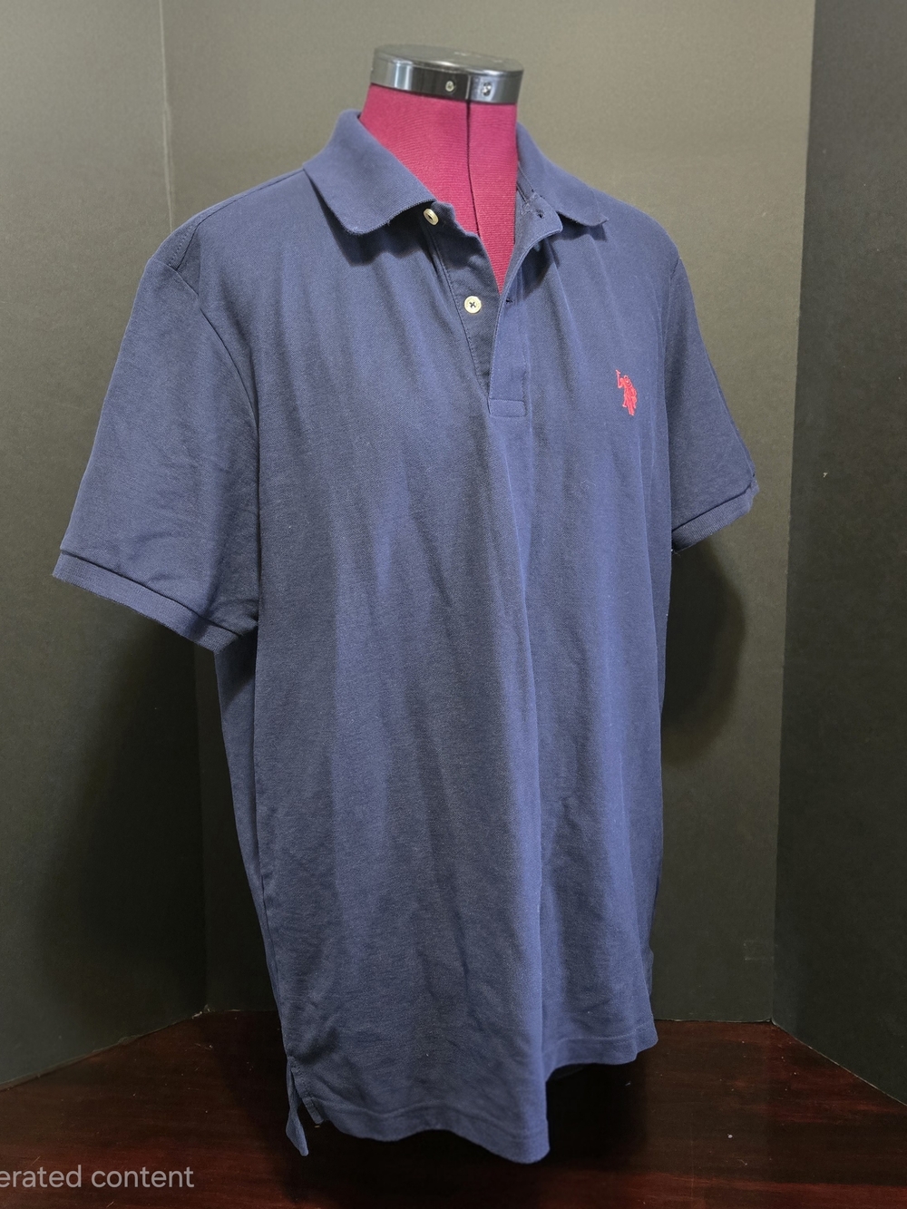 Vintage Polo Ralph Lauren Men's Large Navy Polo Logo Pony 90s Preppy 100% Cotton - Picture 3 of 9